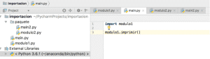 importar paquetes en Python