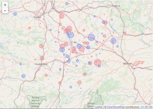 ejemplo de mapa con circulos R