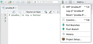 boton git en RStudio